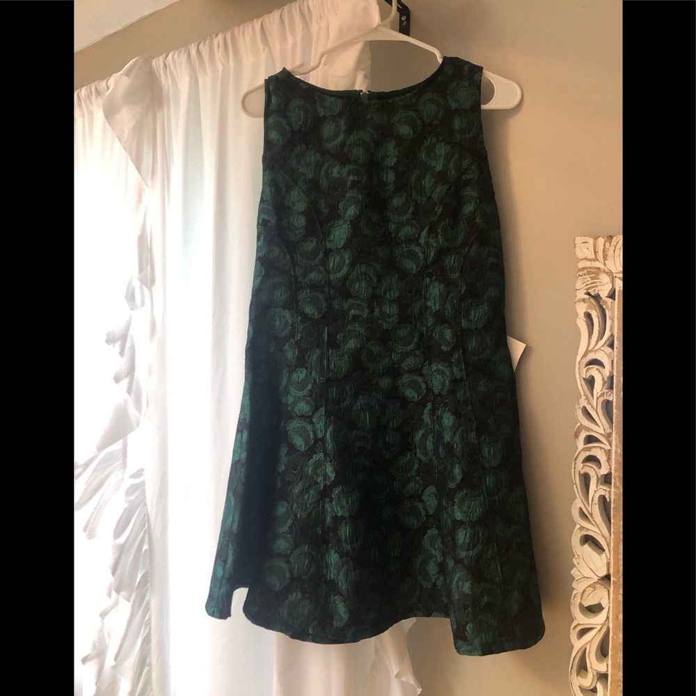 Green and black flower dress never worn